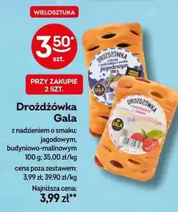 Żabka Drożdżówka z nadzieniem o smaku: jagodowym, budyniowo-malinowym oferta