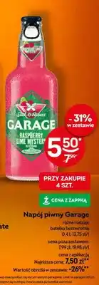 Żabka Napój piwny Garage różne rodzaje butelka bezzwrotna oferta
