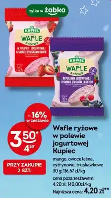 Żabka Wafle ryżowe w polewie jogurtowej mango, owoce leśne, cytrynowe, truskawkowe oferta