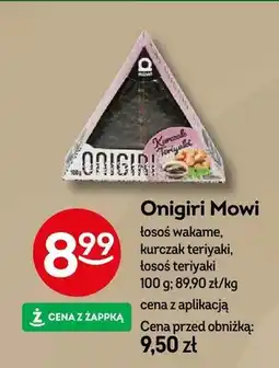 Żabka Onigiri Mowi łosoś wakame, kurczak teriyaki, łosoś teriyaki oferta