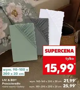 Kaufland Prześcieradło 90-100x200 cm oferta