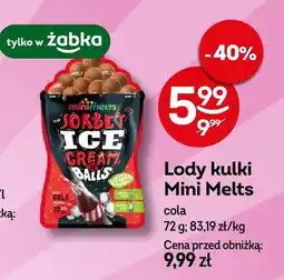 Żabka Lody kulki Mini Melts cola oferta