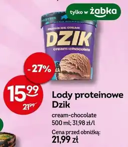 Żabka Lody proteinowe cream-chocolate oferta