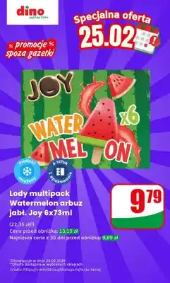 Dino Lody multipack watermelon arbuz jabłko 6-pak oferta