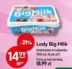 Żabka Lody śmietanka-truskawka oferta