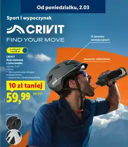 Lidl Kask rowerowy z tylną lampką oferta