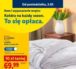 Lidl Kołdra na 4 pory roku 140×200 cm oferta