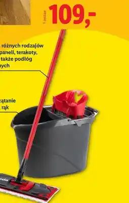 Lidl Zestaw do mycia podłóg z mopem Easy Wring & Clean oferta