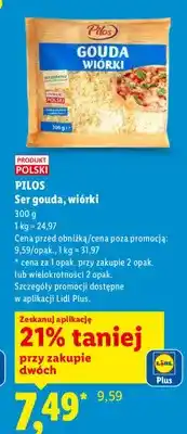 Lidl Ser gouda, wiórki oferta