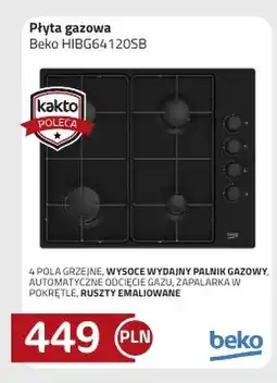 Kakto Płyta gazowa Beko oferta