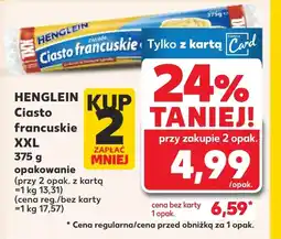 Kaufland Ciasto francuskie Henglein oferta
