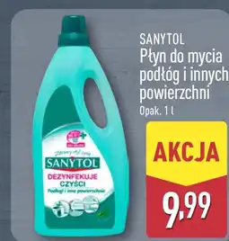 ALDI Płyn do mycia podłóg Sanytol oferta
