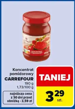 Carrefour Koncentrat pomidorowy Carrefour oferta