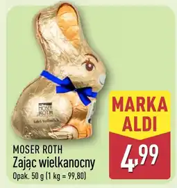 ALDI Zając wielkanocny Moser Roth oferta