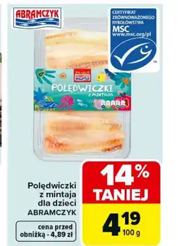 Carrefour Polędwiczka z mintaja Abramczyk oferta