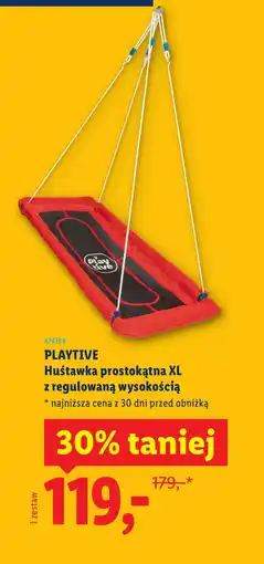 Lidl Huśtawka Playtive oferta