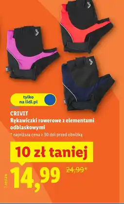 Lidl Rękawiczki rowerowe Crivit oferta