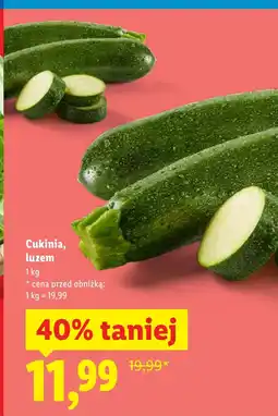 Lidl Cukinia oferta