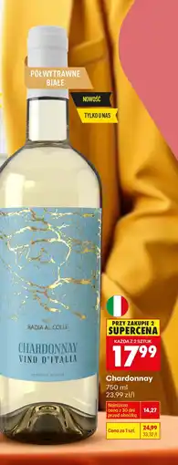 Biedronka Wino półwytrawne Chardonnay oferta