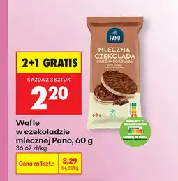 Biedronka Wafelki czekoladowe Pano oferta