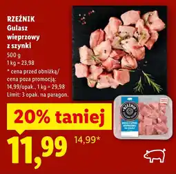 Lidl Gulasz wieprzowy Rzeźnik oferta