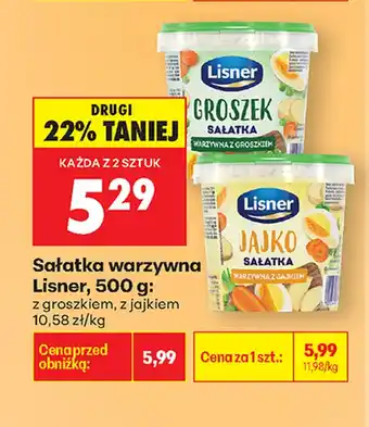 Biedronka Sałatka warzywna Lisner oferta