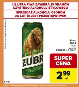 Carrefour Express Piwo Żubr oferta