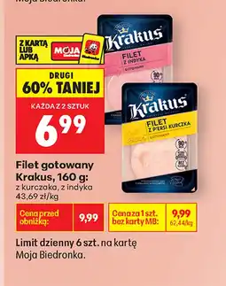 Biedronka Filet z indyka Krakus oferta