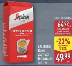 ALDI SEGAFREDO Kawa ziarnista Intermezzo oferta