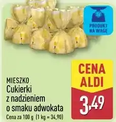 ALDI MIESZKO Cukierki z nadzieniem o smaku adwokata oferta