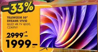 TELEWIZOR 50 DREAME VIVID QLED 4K TV Q100, CZARNY