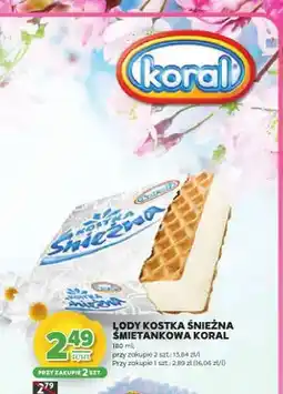 Stokrotka Lody kostka śnieżna śmietankowa oferta