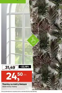 Leroy Merlin Tkaniny na metry bieżące różne wzory i kolory oferta