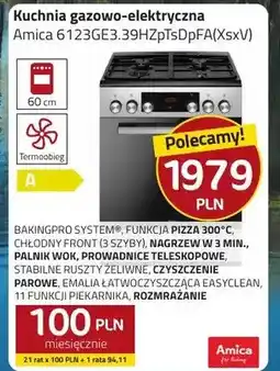Kakto Kuchnia gazowo-elektryczna 6123GE3.39HZpTsDpFA(XsxV) oferta