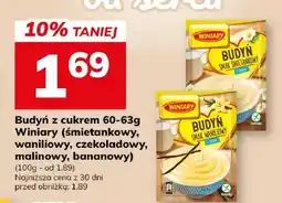 Hitpol Budyń z cukrem 60-63g Winiary śmietankowy, waniliowy, czekoladowy, malinowy, bananowy oferta