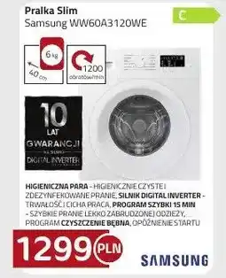 Kakto Pralka Slim WW60A3120WE oferta