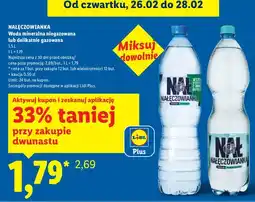 Lidl Woda mineralna niegazowana oferta