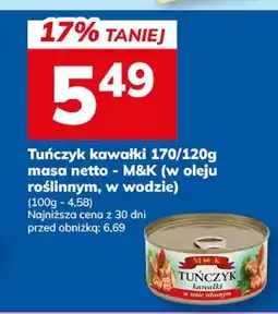 Hitpol Tuńczyk kawałki 170/120g masa netto - MaK (w oleju roślinnym, w wodzie) oferta