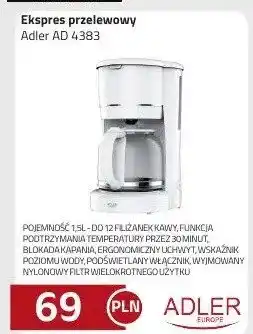 Kakto Ekspres przelewowy Adler AD 4383 oferta