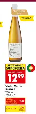 Biedronka Wino białe półwytrawne vinho verde branco oferta