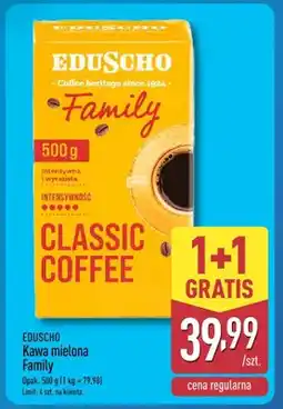 ALDI Kawa mielona Family 500 g 1+1 GRATIS oferta