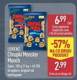 ALDI Chrupki Monster Munch ketchupowe original oferta