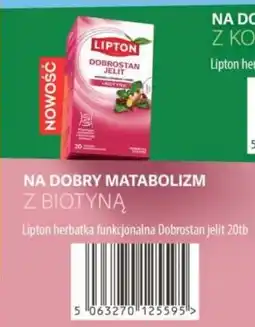 Specjał Lipton herbatka funkcjonalna Dobrostan jelit oferta