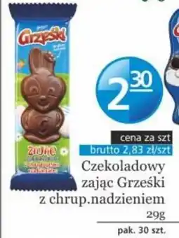 Specjał Czekoladowy zając Grześki z chrup. nadzieniem oferta