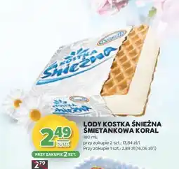 Stokrotka Lody Kostka Śnieżna Śmietankowa Koral oferta