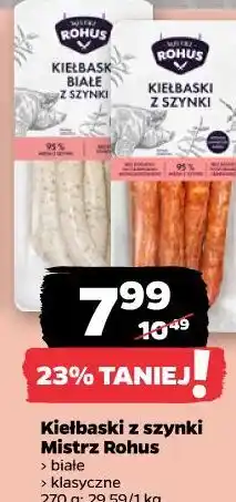 Netto Kiełbaski z szynki Mistrz Rohus (białe, klasyczne) oferta