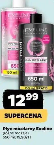 Netto Płyn micelarny Eveline (różne rodzaje) oferta