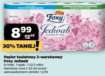 Netto Papier toaletowy 3-warstwowy Foxy Jedwab oferta