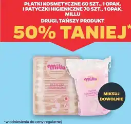 Netto Płatki kosmetyczne 60 szt. i patyczki higieniczne 70 szt. Millu oferta