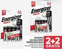 Stokrotka Market Baterie alkaliczne Energizer Max (AA, AAA) 2+2 GRATIS oferta